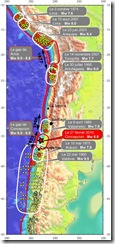 eismes-chiliens-seisme-27-fevrier-2010-cercles-rouges-montrent-epicentres-gros-seismes-passes-points-jaunes-repliques-enregistrees-pendant-1-mois-apres-choc eismes-chiliens-seisme-27-fevrier-2010-cercles-rouges-montrent-epicentres-gros-seismes-passes-points-jaunes-repliques-enregistrees-pendant-1-mois-apres-choc