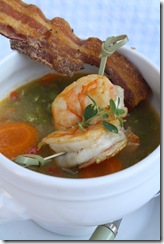 potage lentille gambas 1