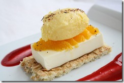 dacquoise gingembre pana cotta citron