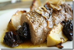 mignon porc pomme pruneau mignon porc pomme pruneau