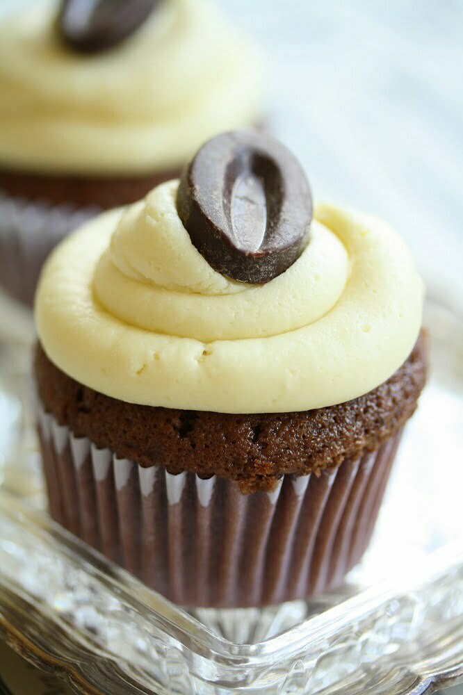 cupcake ganache blanc